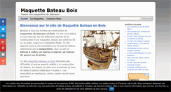 Desktop Screenshot of maquettebateaubois.com